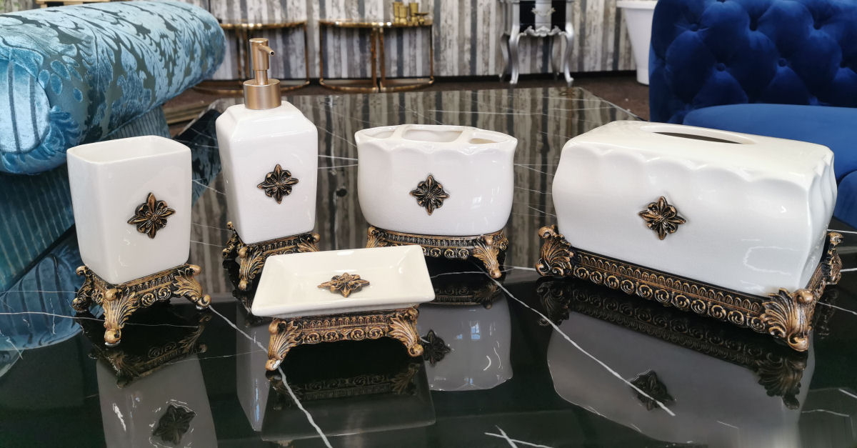Keramicke Koupelnove Doplnky Ivory Bronz