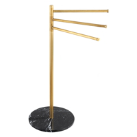 Designový kovový držák na ručníky | antický bronz