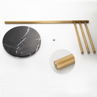 Designový kovový držák na ručníky | antický bronz