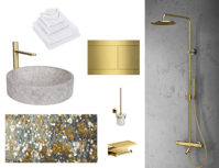 Luxusní sprcha Opera Satin Gold
