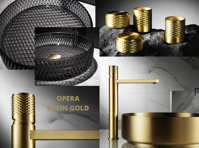 Luxusní sprcha Opera Satin Gold