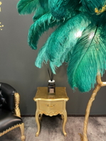 Designová peříčková lampa Ostrich Green Turquoise 180cm