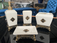 Keramické koupelnové doplňky Ivory Bronz