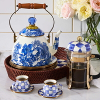 Royal English Garden smaltovaná konvice - Mackenzie-Childs 1,89L 