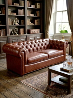 Luxusní sedačka Chesterfield 