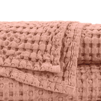 Pousada růžové retro ručníky ze 100% egyptské bavlny Abyss Habidecor | 625 Blush