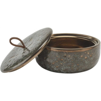 VINTAGE BRONZE velký koupelnový zásobník s víkem