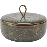 VINTAGE BRONZE velký koupelnový zásobník s víkem