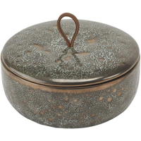 VINTAGE BRONZE velký koupelnový zásobník s víkem