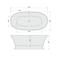 Volně stojící vana Delonix