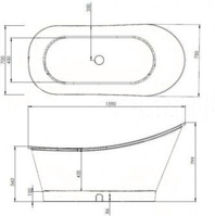 Elegantní volně stojící vana Olive Yellow | olivová žlutá