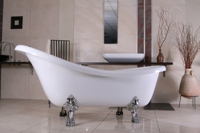 Retro volně stojící vana Vintage s nohami Bronz, Gold, Chrom