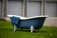 Retro volněstojící vana Pigeon Blue | holubí modrá