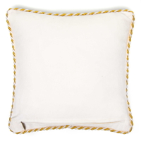 Mackenzie-Childs polštář Queen Bee Ivory, zlatý