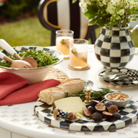 Luxusní servírovací tác COURTLY CHECK by Mackenzie-Childs