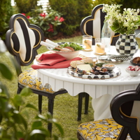 Luxusní servírovací tác COURTLY CHECK by Mackenzie-Childs