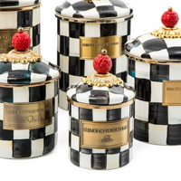 Nejmenší zásobník s víčkem Mackenzie-Childs - COURTLY CHECK - Mini