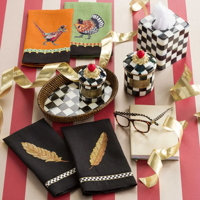 Nejmenší zásobník s víčkem Mackenzie-Childs - COURTLY CHECK - Mini