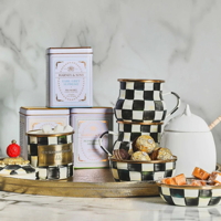 Nejmenší zásobník s víčkem Mackenzie-Childs - COURTLY CHECK - Mini