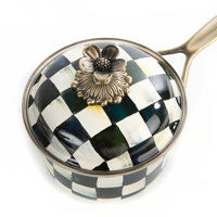Malý smaltovaný hrnec COURTLY CHECK by Mackenzie-Childs 0.95l