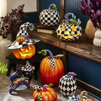 Mackenzie-Childs Halloween dekorace - Fortune Teller Jack O' Lantern dýně