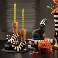 Mackenzie-Childs Halloween dekorace - černá kočka