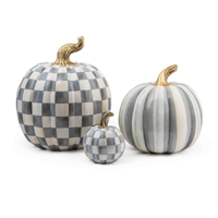 Mackenzie-Childs Halloween dýně Sterling Check - Mini