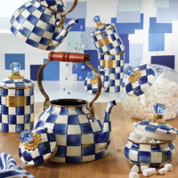 Kuchyňská dóza, zásobník Mackenzie-Childs - ROYAL CHECK - velký