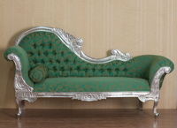 Barokní stříbrné sofa Secret Garden