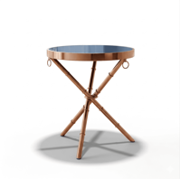 Glamour odkládací stolek Rose Gold