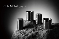 Luxusní nerezový umyvadlový set Gun Metal