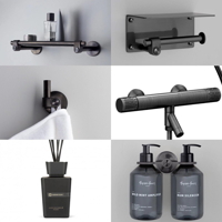 Industriální termostatická vanová baterie Gun Metal