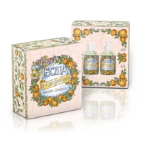 Dárkový set ISCHIA - sprchový gel a pěna do koupele 250 ml + tělový krém 250 ml 
