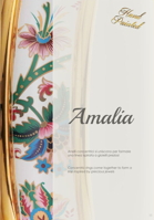 Luxusní polozápustné bílé umyvadlo Amelia PERSIAN GOLD
