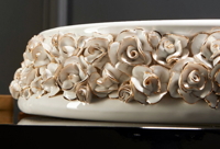 Luxusní porcelánové ručně vyrobené umyvadlo Bouquet by Terzofoco