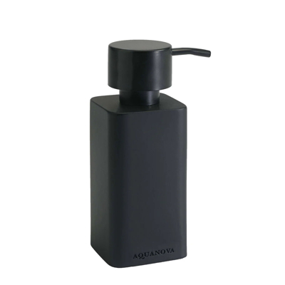 Černé koupelnové doplňky - černý zásobník na mýdlo malý