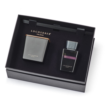 Gift Box Svíčka 500 g + aroma difuzér BLACK KARTHAGO 250 ml