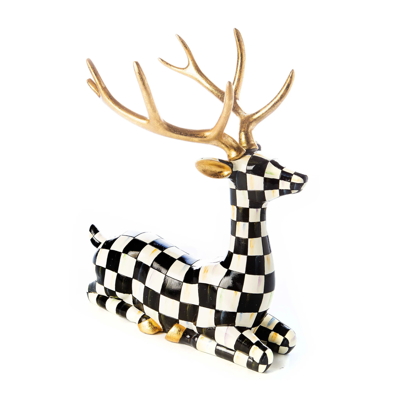 Mackenzie-Childs CHECK MATE Deer - Luxusní dekorace - jelen