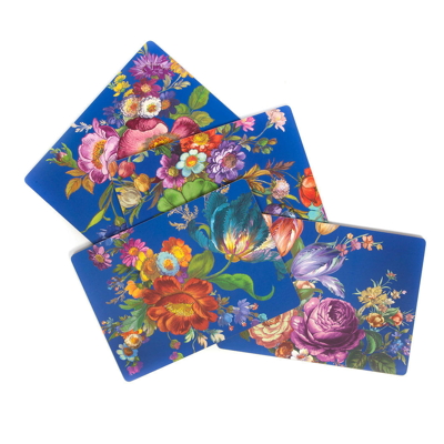 FLOWER MARKET Lapis modré květinové prostírání Mackenzie-Childs