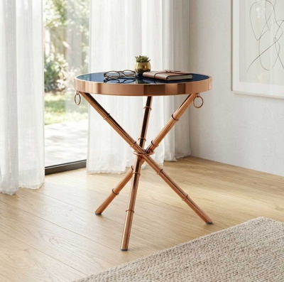 Glamour odkládací stolek Rose Gold