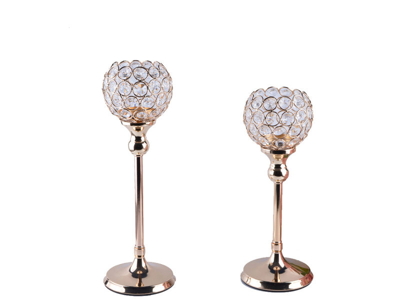 Set zlatých svícnů 30 a 35cm