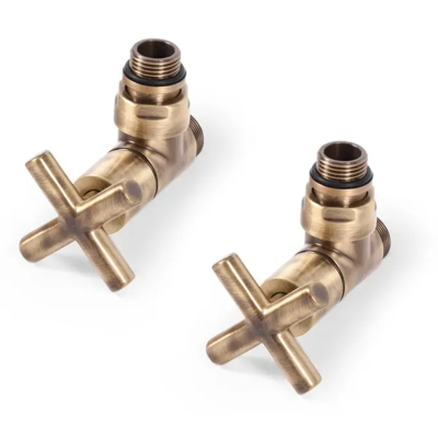 Retro kohouty k topení Bronz