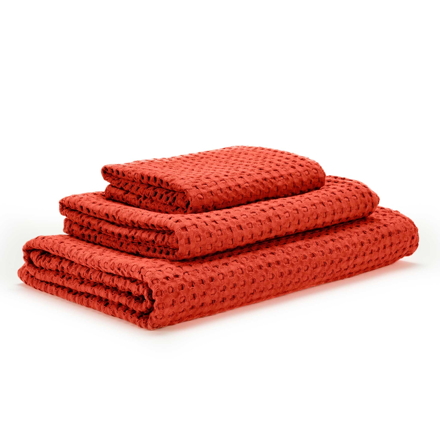 Pousada červené retro ručníky ze 100% egyptské bavlny Abyss Habidecor | 565 Flame