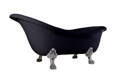 Retro černá volně stojící vana