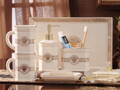 Designové keramické koupelnové doplňky Ivory & Gold